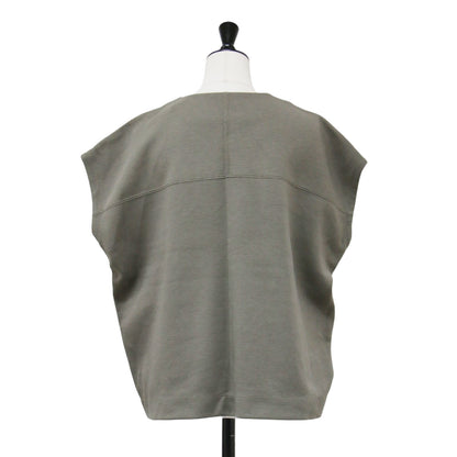 24秋冬 キーネック プルオーバー / keyneck pullover カットソー フレンチスリーブ 半袖 ダブルフェイス コットン