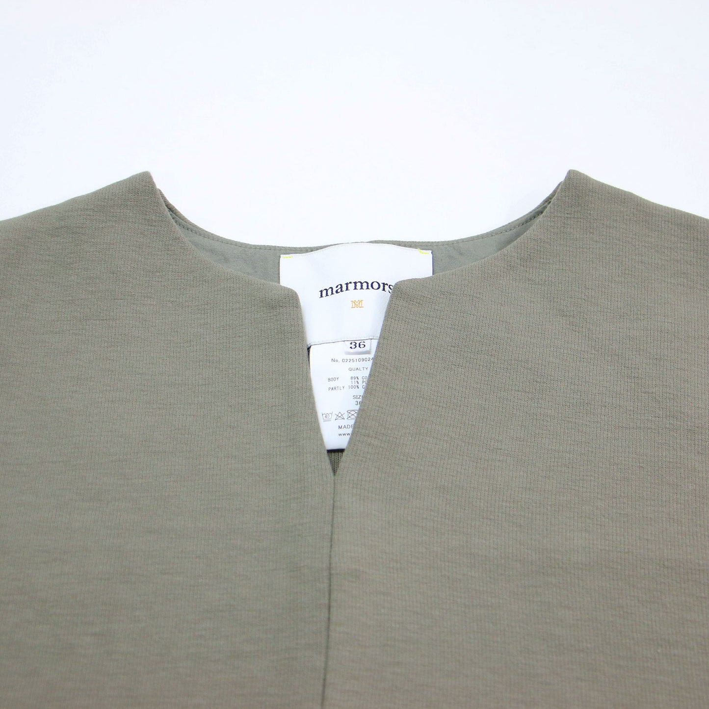 24秋冬 キーネック プルオーバー / keyneck pullover カットソー フレンチスリーブ 半袖 ダブルフェイス コットン