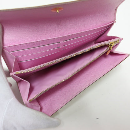 モノグラムマルチカラー ポルトフォイユ サラ ロングウォレット / 長財布 フラップ メタルボタン レザー