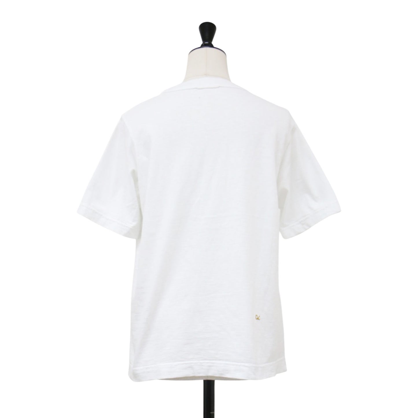 Rウェーブアイアン刺繍の908Tシャツ / カットソー 半袖 クルーネック ロゴ コットン
