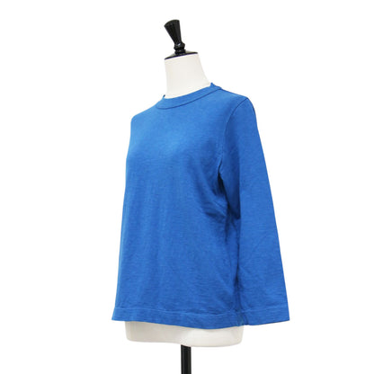 度詰天竺の908ヨックネックTシャツ / カットソー 長袖 ワイドシルエット ロゴ 刺繍 無地 コットン