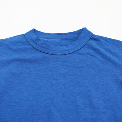 度詰天竺の908ヨックネックTシャツ / カットソー 長袖 ワイドシルエット ロゴ 刺繍 無地 コットン