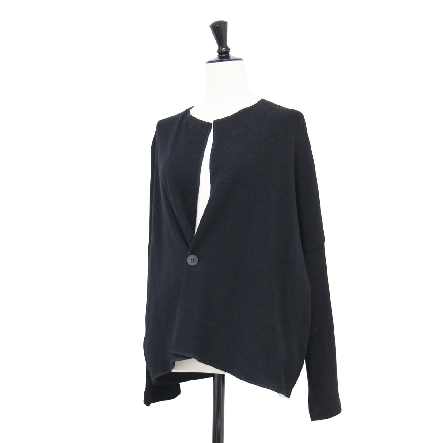 23秋冬 ウールカノコ ワイドジャケット / カーディガン 長袖 ドロップショルダー ワイド