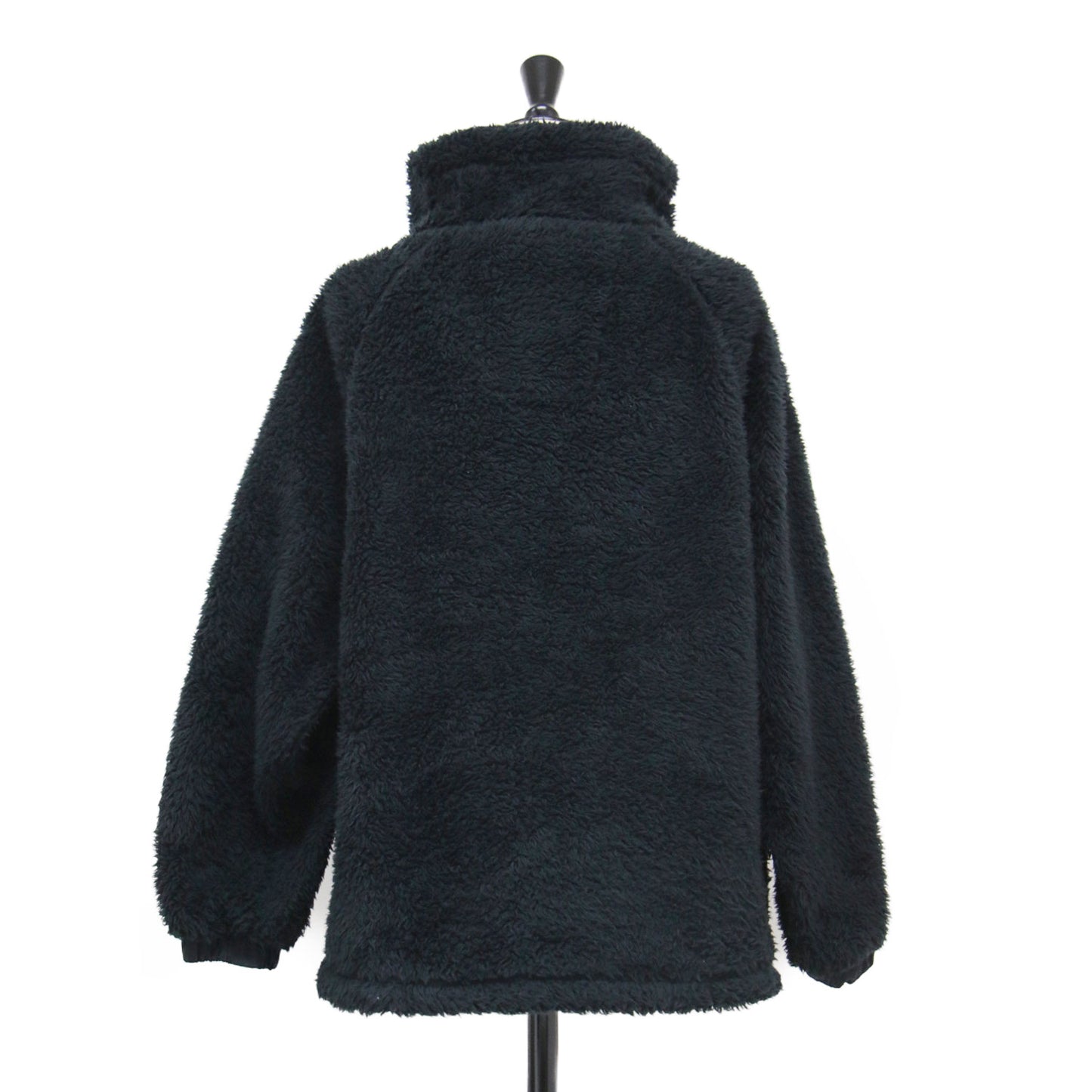 ハイネック フリース ジャケット / RIVAS FLEECE ブルゾン 長袖 ラグラン ダブルジップ ギャザー ロゴ