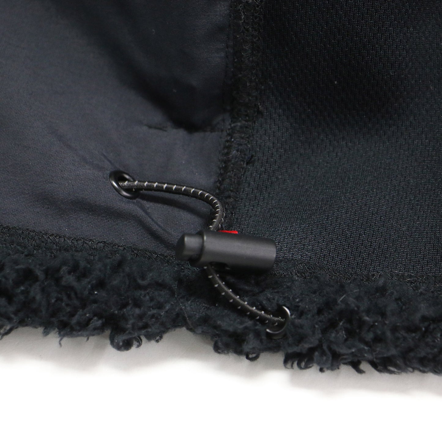 ハイネック フリース ジャケット / RIVAS FLEECE ブルゾン 長袖 ラグラン ダブルジップ ギャザー ロゴ