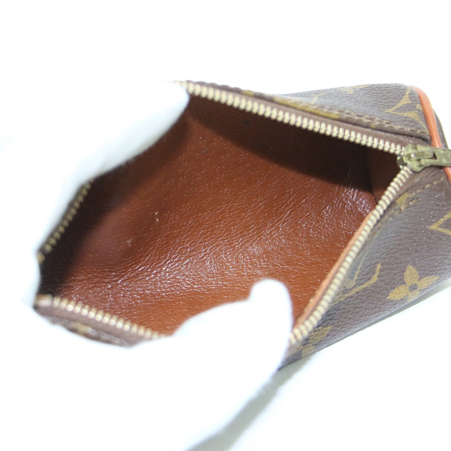 トゥルースロンド モノグラム ポーチ / ペンケース レザー