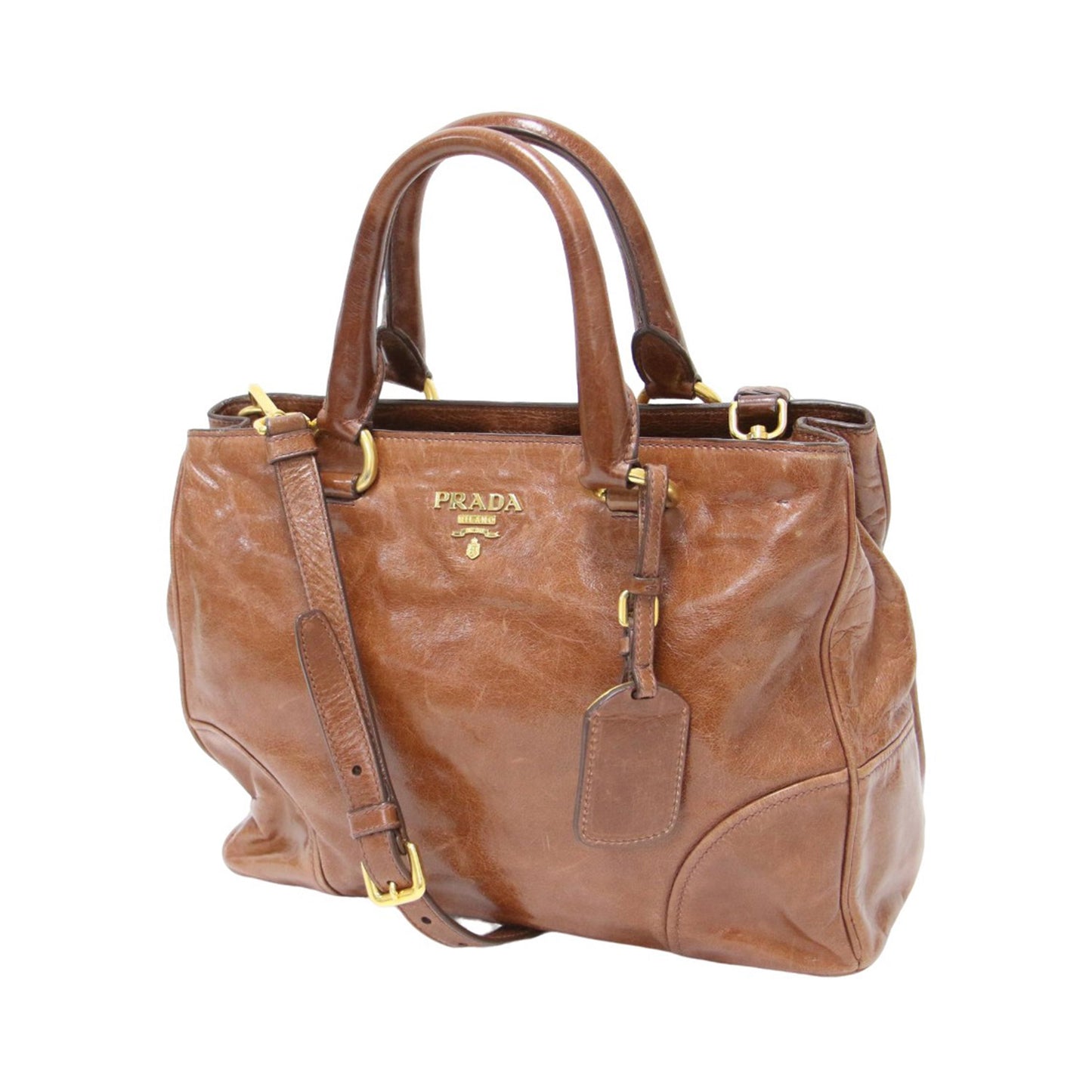 レザー 2WAY ハンドバッグ BN2323 / VITELLO SHINE トート ショルダー クロスボディ ロゴ