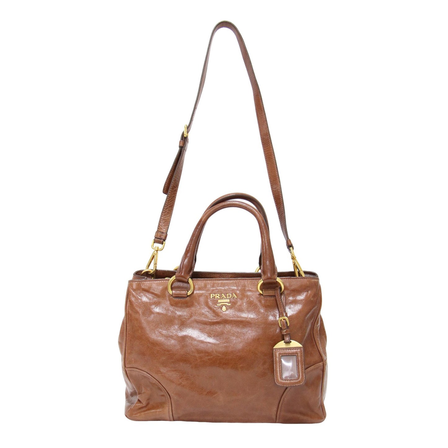 レザー 2WAY ハンドバッグ BN2323 / VITELLO SHINE トート ショルダー クロスボディ ロゴ