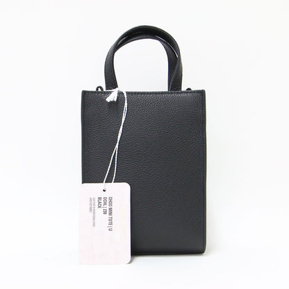 エンボス ミニ ショルダーバッグ / CHOO MINI TOTE トート クロスボディ ロゴ レザー