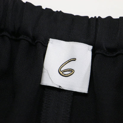 24春夏 ウエストゴム サテンパンツ / イージーパンツ ストレート タック ギャザー