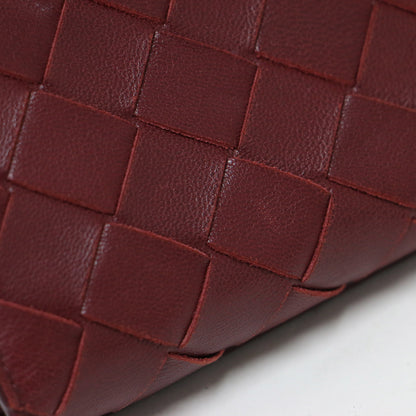 イントレチャート 二つ折り ロングウォレット / 長財布 フラップ スナップボタン レザー