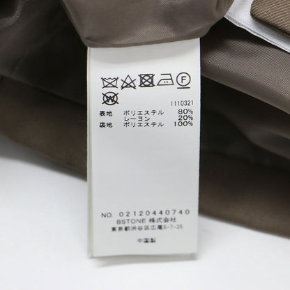 21秋冬 クルミボタン ダブル テーラード ベスト / MUTUALLY HOODIE WITH VEST ジレ ミドル丈 スリット ワイド