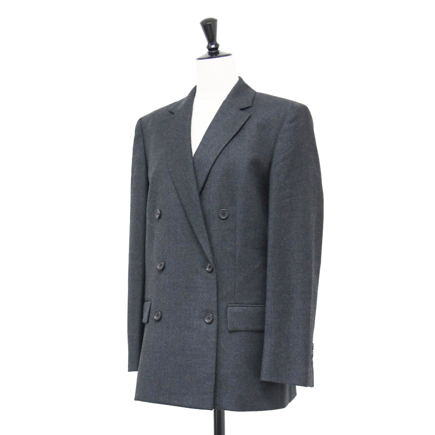 24秋冬 スリーク フランネル ボクシージャケット / SLEEK FLANNEL BOXY DB JKT ブレザー 長袖 テーラード メリノウール