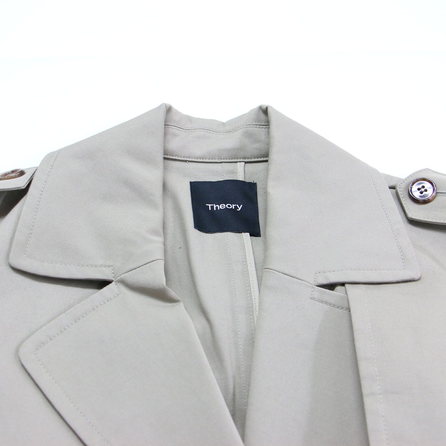 コットン トレンチコート / COTTON TRENCH/OS DB TRENCH A ロング オーバーサイズ ダブルブレスト