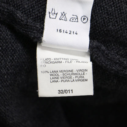 ベルト付き ショールカラー ニットカーディガン / ガウン 長袖 ミドル丈 オーバーサイズ ウール