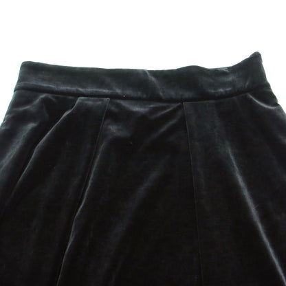 VELOUR NOIR ベルベット フレアスカート / 膝丈 タック Aライン ベロア