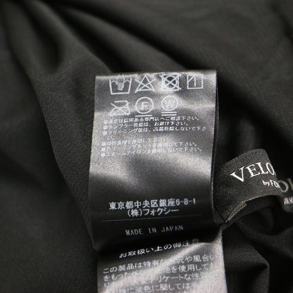 VELOUR NOIR ベルベット フレアスカート / 膝丈 タック Aライン ベロア