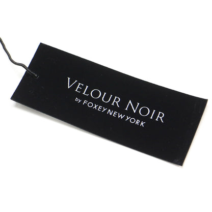 VELOUR NOIR ベルベット フレアスカート / 膝丈 タック Aライン ベロア