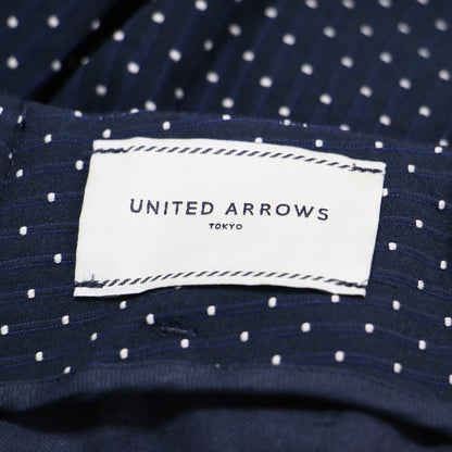 24秋冬 スモールドット ジャカード スリムパンツ / スラックス テーパード ハイウエスト 総柄 センタープレス