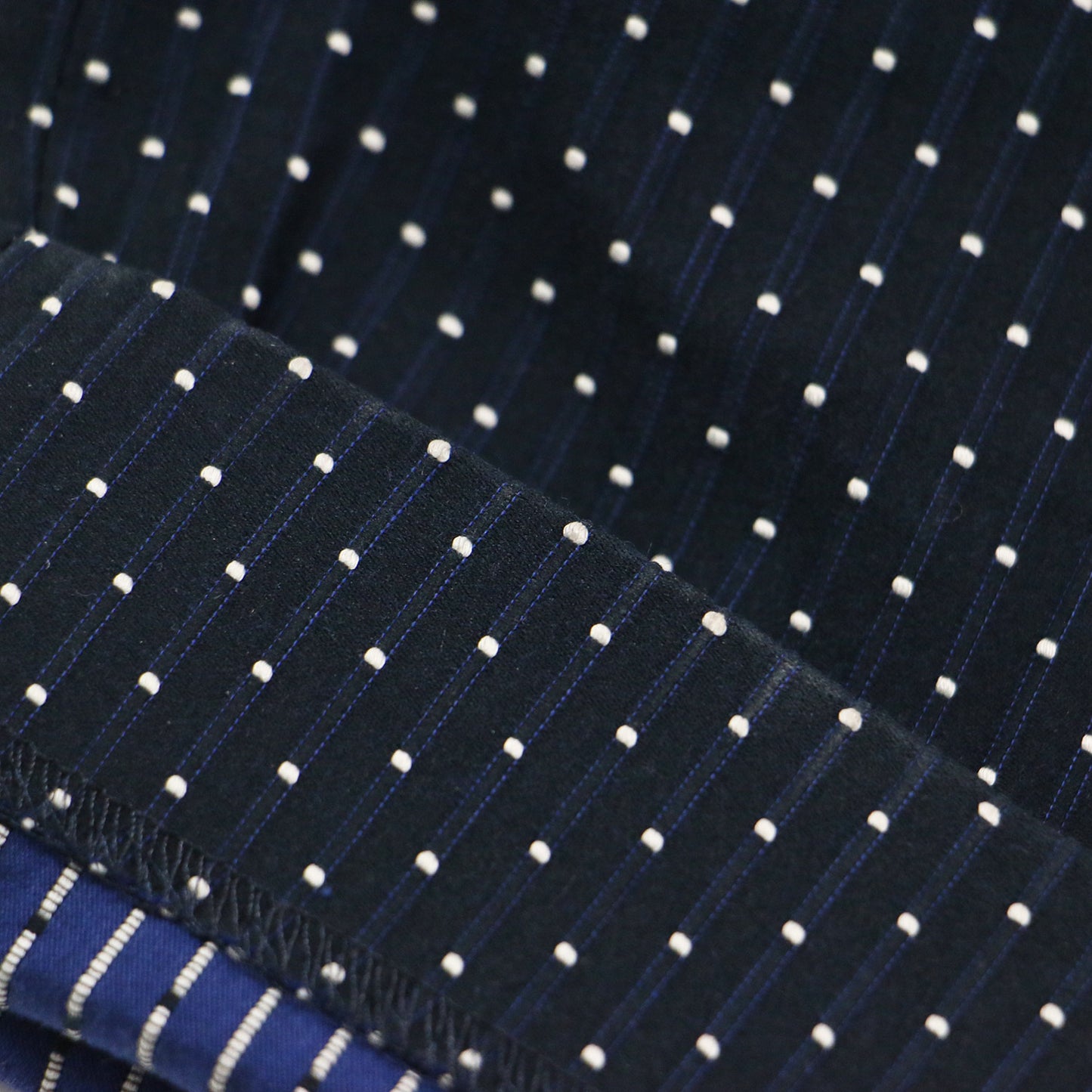 24秋冬 スモールドット ジャカード スリムパンツ / スラックス テーパード ハイウエスト 総柄 センタープレス