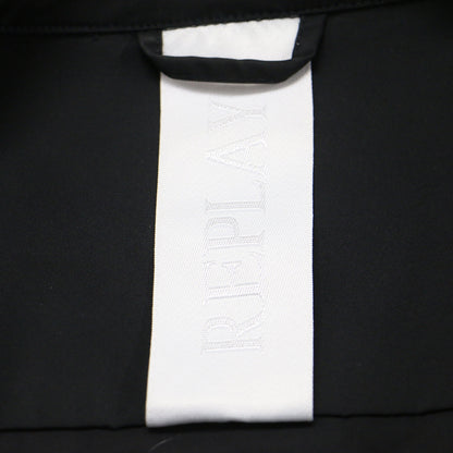 リラックスクロップドフィット ナイロン ジャケット / 長袖 ジップアップ スタンドカラー ロゴ