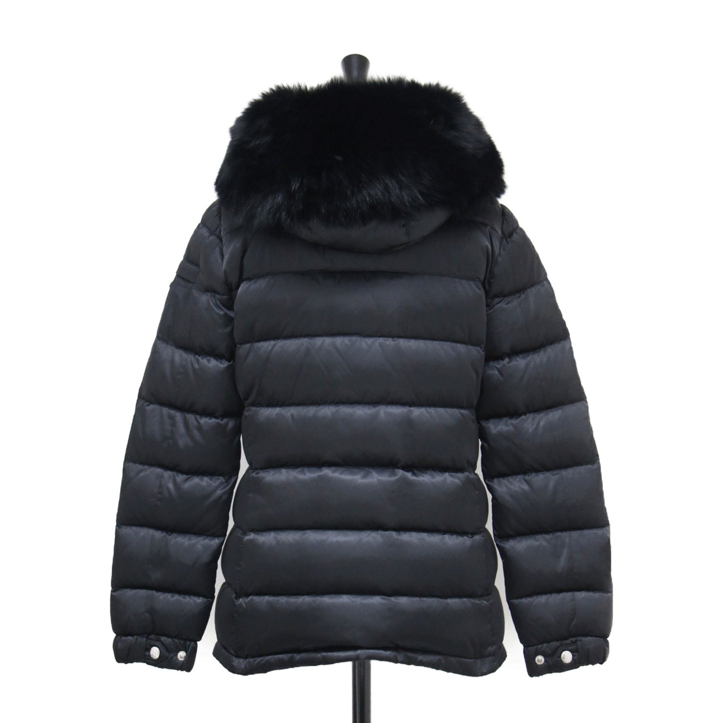 ミドル丈 ファー ダウンコート 28G060 / フーディ 長袖 ウエストシェイプ オックスファー