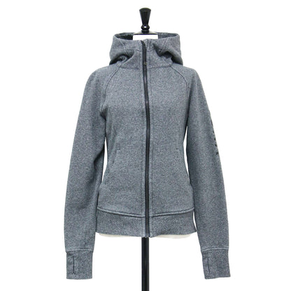 ハイネック フーディー ジップアップパーカー / スウェット 長袖 コンパクト コットン