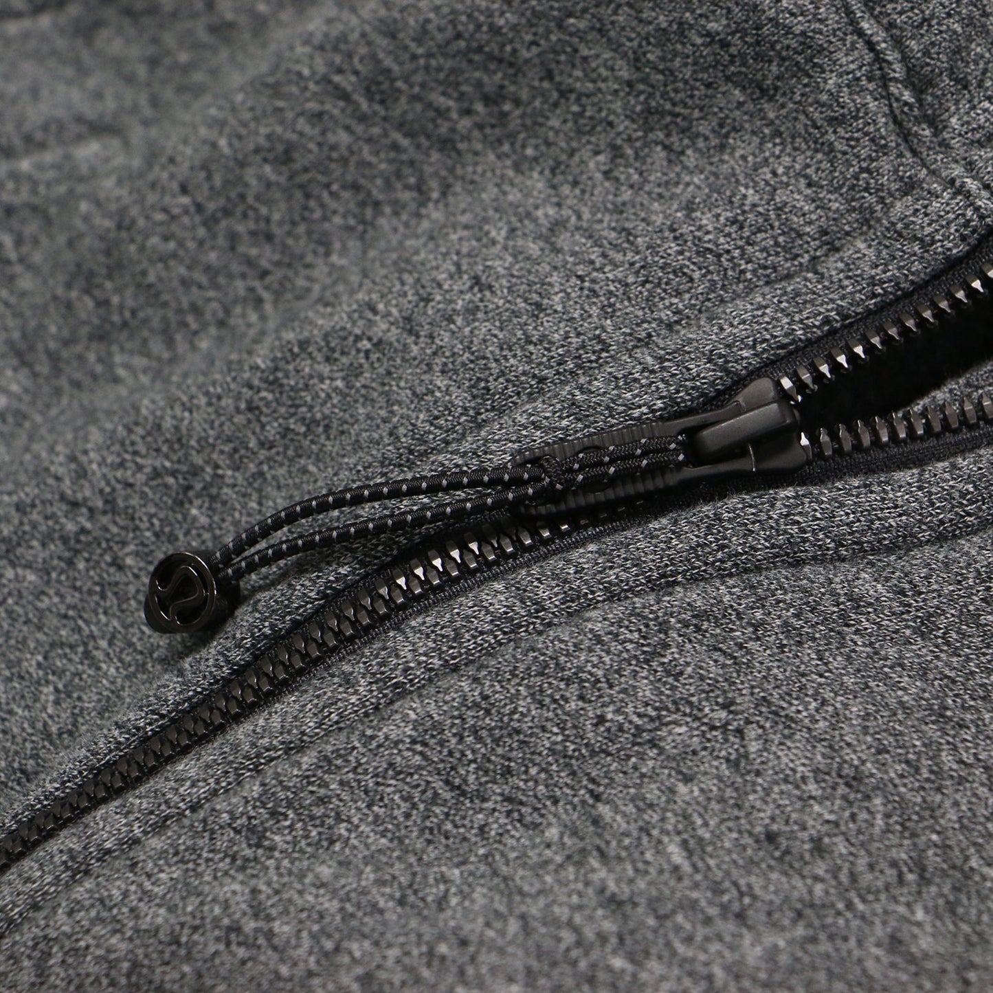 ハイネック フーディー ジップアップパーカー / スウェット 長袖 コンパクト コットン