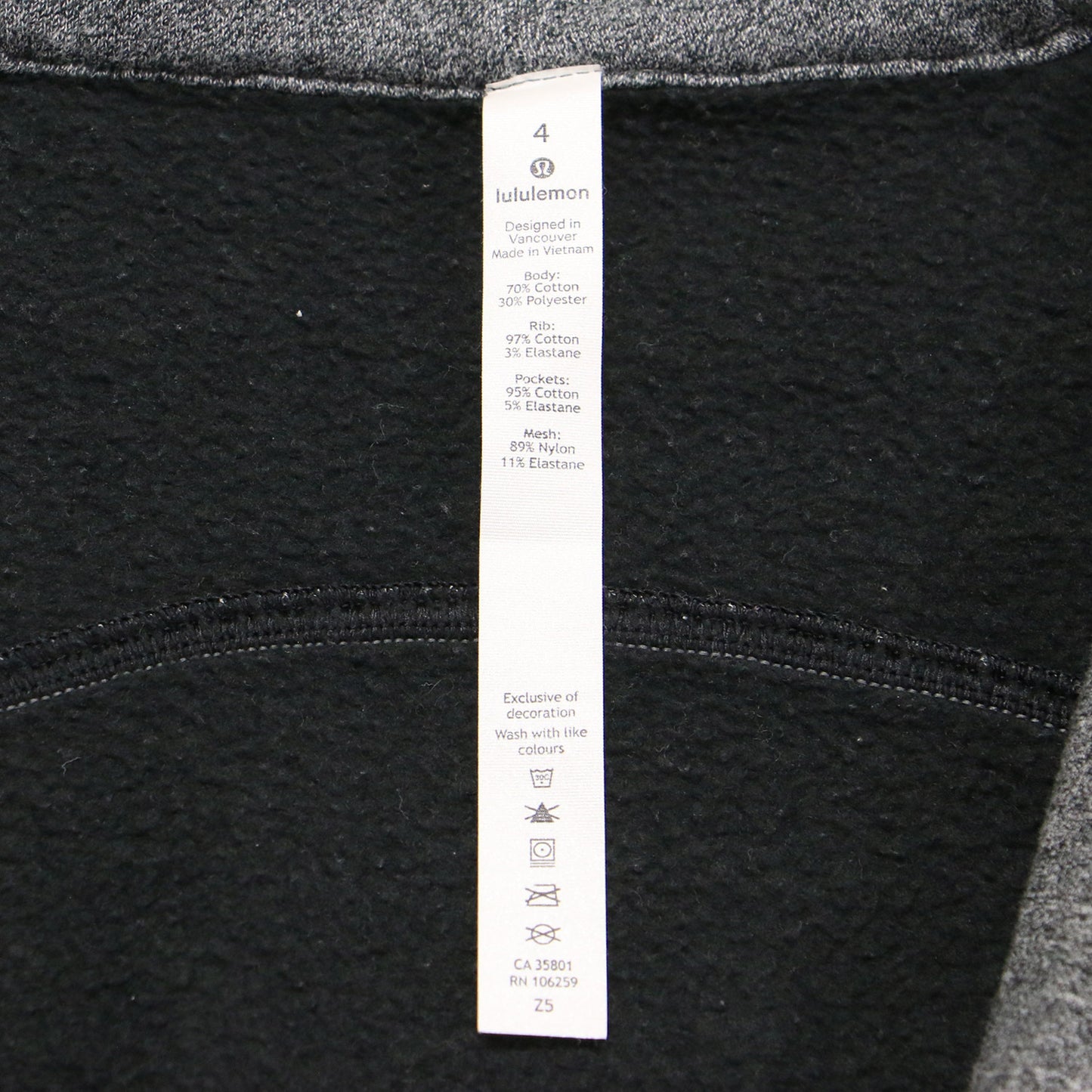 ハイネック フーディー ジップアップパーカー / スウェット 長袖 コンパクト コットン