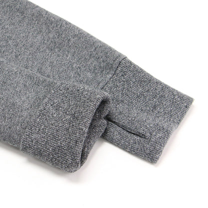 ハイネック フーディー ジップアップパーカー / スウェット 長袖 コンパクト コットン