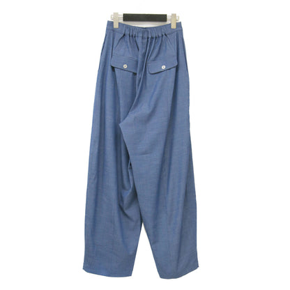 25春夏 ウエストピンタック ワイドパネル パンツ / waist pin tuck wide panel PT ロング丈 コクーン シルエット スラブ調 ストレッチ