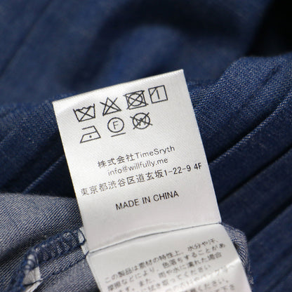 25春夏 ウエストピンタック ワイドパネル パンツ / waist pin tuck wide panel PT ロング丈 コクーン シルエット スラブ調 ストレッチ