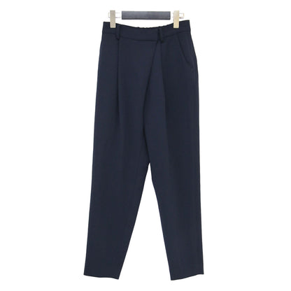 ラップ風 タックパンツ / スラックス テーパード センタープレス ギャザー