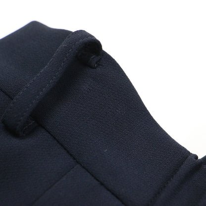 ラップ風 タックパンツ / スラックス テーパード センタープレス ギャザー