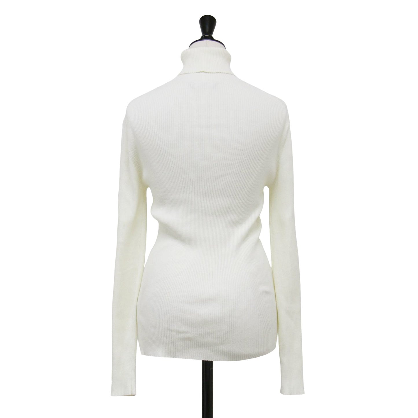 23秋冬 リブ タートルニット / Snow Jade B プルオーバー 長袖 コンパクト ストレッチ