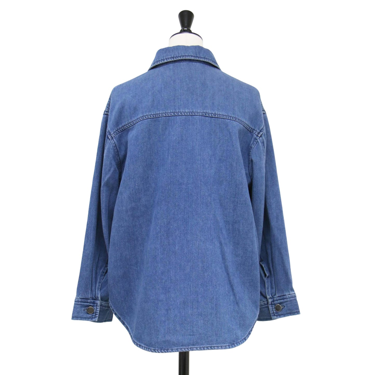 25春夏 デニムシャツ ジャケット / Slate Denim Ivane Shirt Gジャン 長袖 ステンカラー メタルボタン コットン ウォッシュ加工