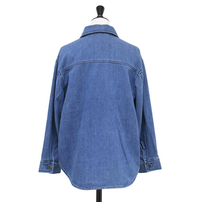 25春夏 デニムシャツ ジャケット / Slate Denim Ivane Shirt Gジャン 長袖 ステンカラー メタルボタン コットン ウォッシュ加工