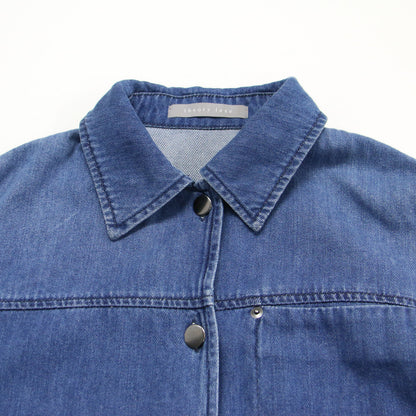 25春夏 デニムシャツ ジャケット / Slate Denim Ivane Shirt Gジャン 長袖 ステンカラー メタルボタン コットン ウォッシュ加工