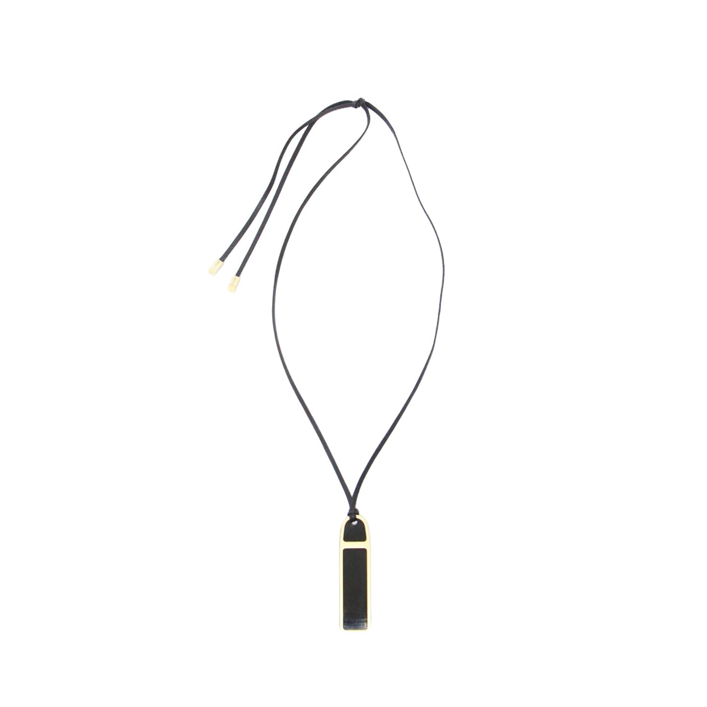 ホーンネックレス / ペンダント ブランドロゴ メタリック