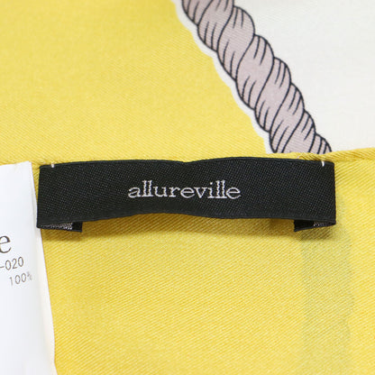 22春夏 マリンパターン シルク スカーフ / ストール 正方形 大判