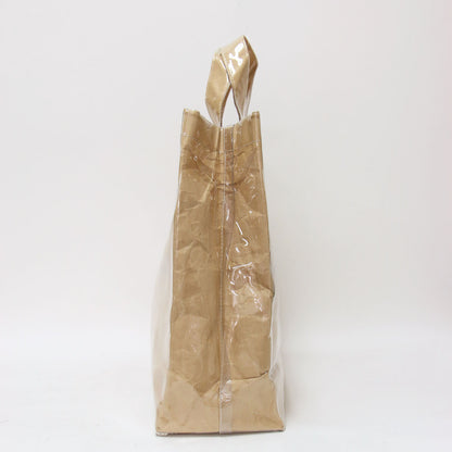 PVC クラフトペーパー トートバッグ / ハンドバッグ ロゴ 定番