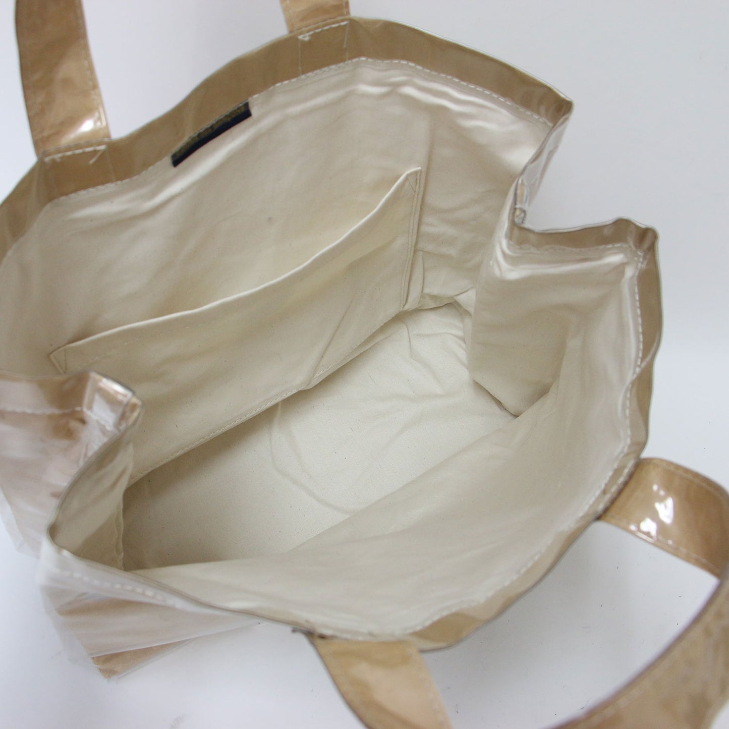 PVC クラフトペーパー トートバッグ / ハンドバッグ ロゴ 定番