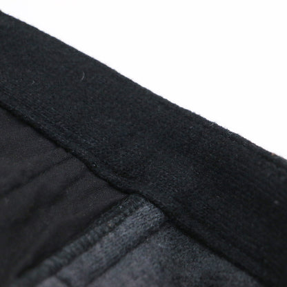 ウール ナイロン ダブルフェイスパンツ / テーパード ツータック クロップド丈