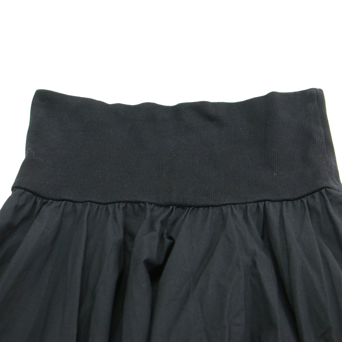 コットン タック フレアスカート / ミディ丈 ウエストゴム Aライン タック ギャザー