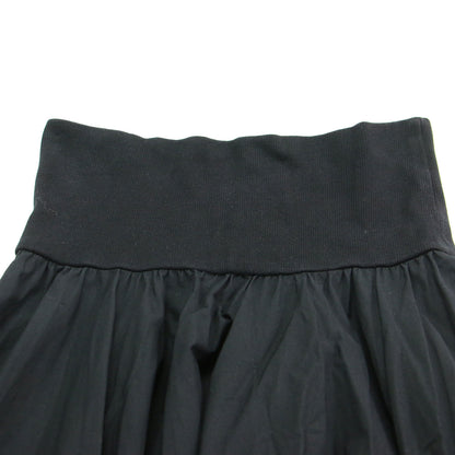 コットン タック フレアスカート / ミディ丈 ウエストゴム Aライン タック ギャザー