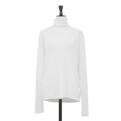 23秋冬 ダメージ リブ タートルネック ニット / プルオーバー 長袖 コンパクト コットン リネン