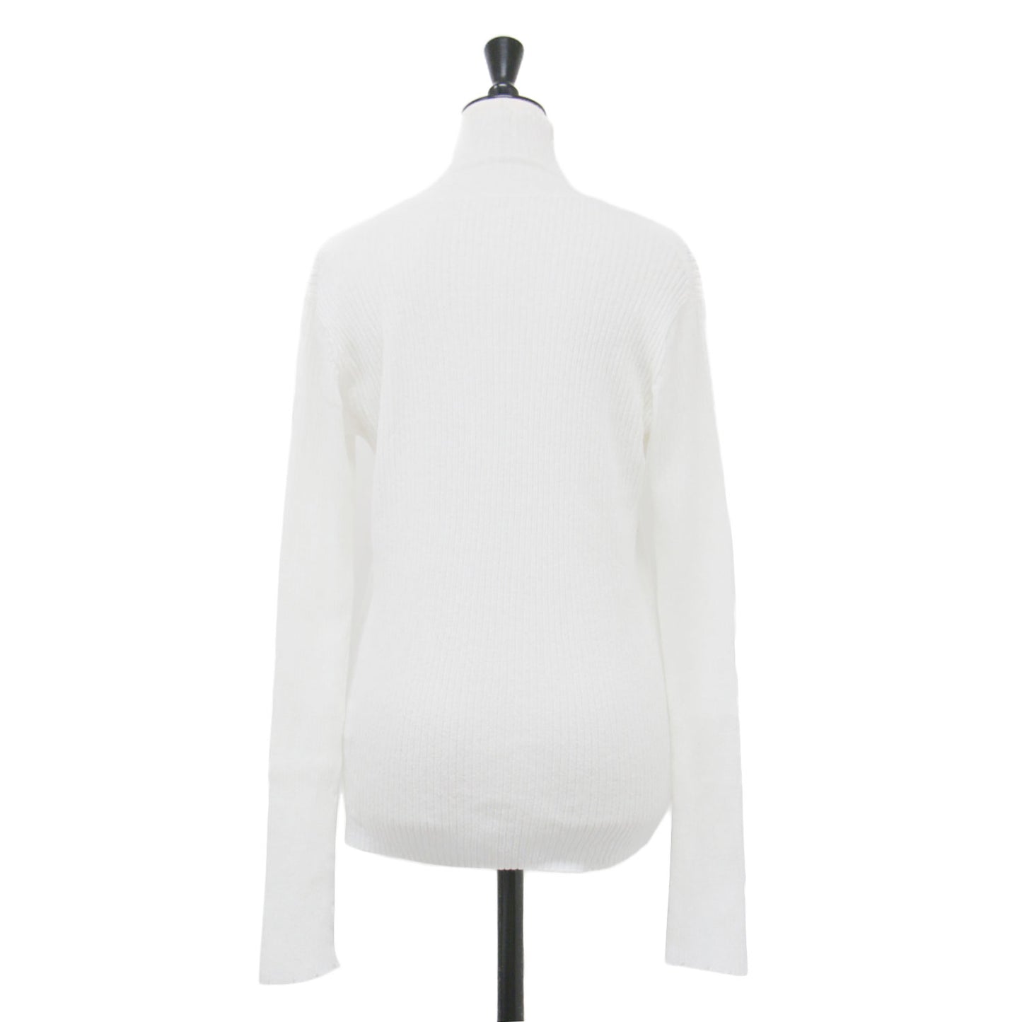 23秋冬 ダメージ リブ タートルネック ニット / プルオーバー 長袖 コンパクト コットン リネン