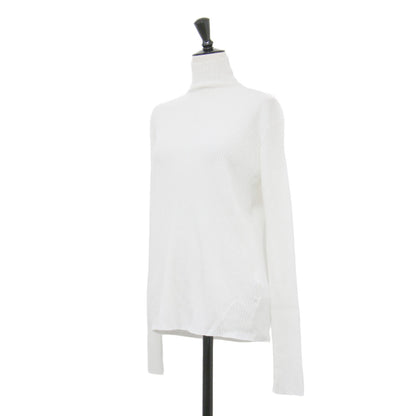 23秋冬 ダメージ リブ タートルネック ニット / プルオーバー 長袖 コンパクト コットン リネン