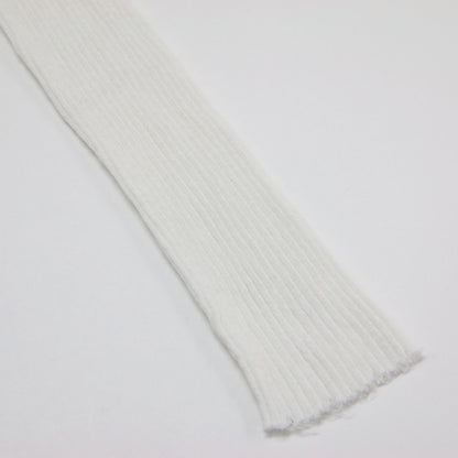 23秋冬 ダメージ リブ タートルネック ニット / プルオーバー 長袖 コンパクト コットン リネン