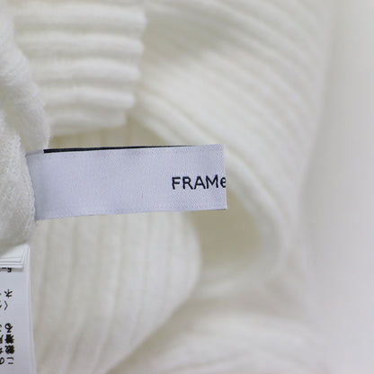 23秋冬 ダメージ リブ タートルネック ニット / プルオーバー 長袖 コンパクト コットン リネン